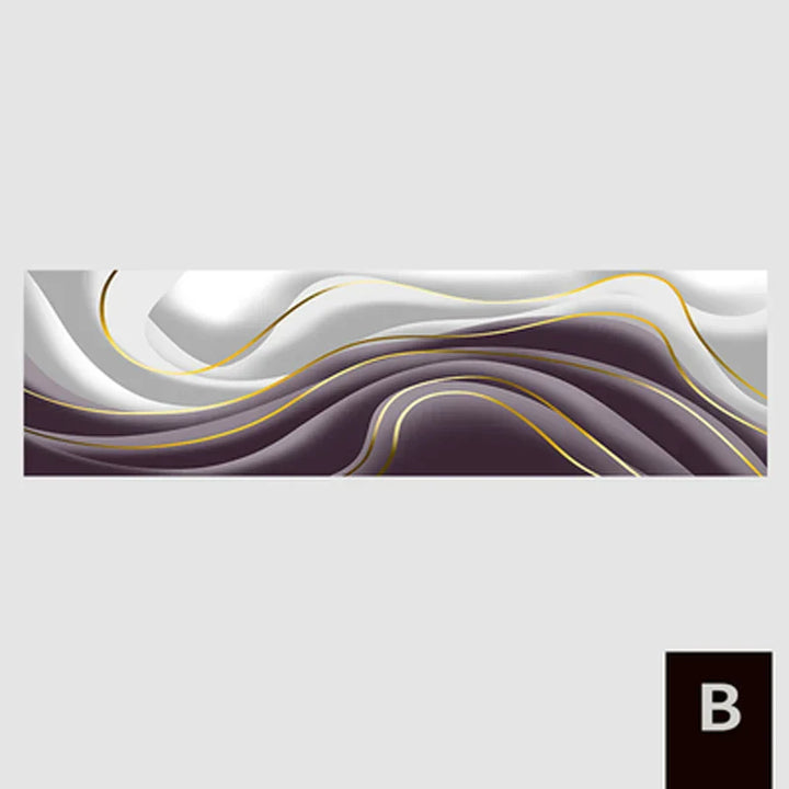 Moderne Abstrakt Grønn Grå Gull Flytende Bånd Veggkunst Fine Art Lærretutskrifter Høy Format Bilder For Stue Foyer Trapp Wall Decor | Skanto