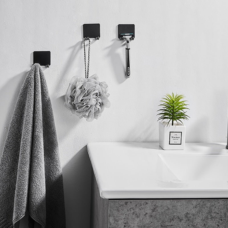 Skanto | Punch-fri Razor Holder Oppbevaringskrok (1/2/3 Biter) - Veggmontert Barberhylle for Menn til Badet
