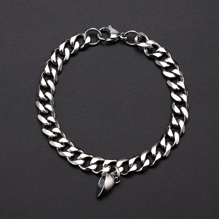 Skanto | Hjerteformet Magnet Par Armbånd