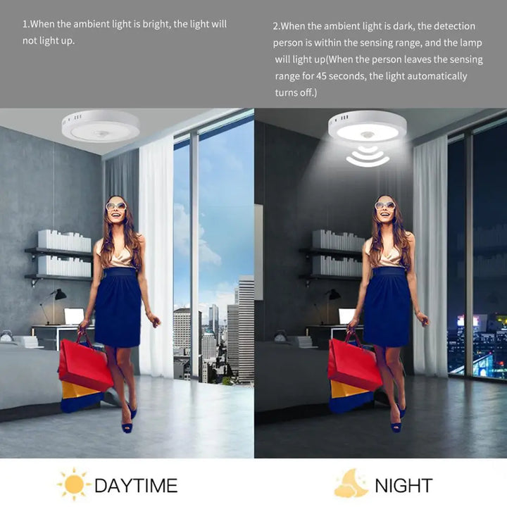 Skanto | Bevegelsessensor LED Taklamper – Smart Belysning for Hjemmet