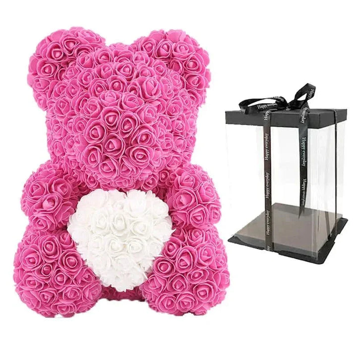 Skanto | Rose Teddy Bear with Handmade Foam Roses – 40cm