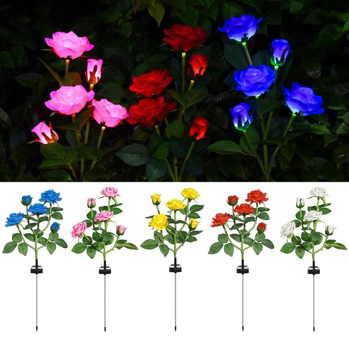 Skanto | LED Solcelle Rose Dekorativ Lys