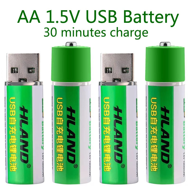 Skanto | 2 deler USB oppladbart batteri