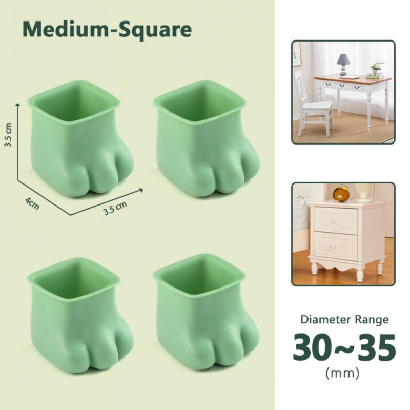 Skanto | 4Pcs Rutsikre katt poter møbelben dekselet