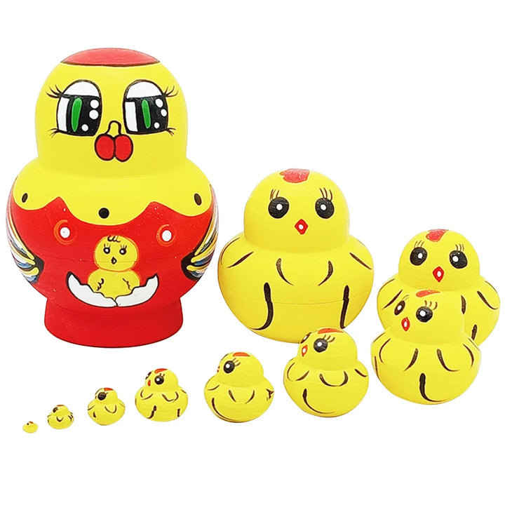 Skanto | 10 stykker/sett med tre russiske matryoshka dukker
