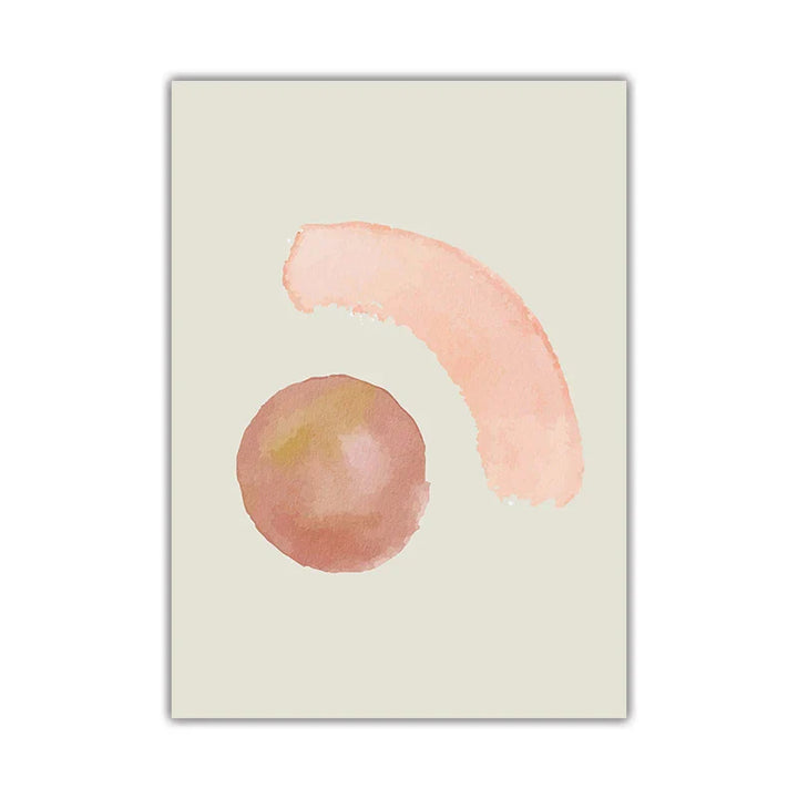 Minimalist Pastell Aquarell Veggkunst Fine Art Lærredsutskrifter Moderne Abstrakt Nordiske Bilder For Stue Soverom Kunst Dekor | Skanto