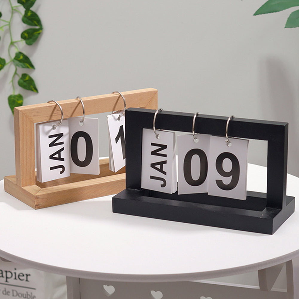 Holz Flip Desktop Dagkalender | Skanto