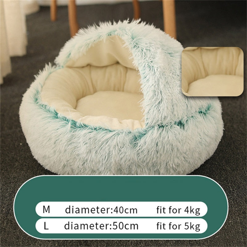 Rund Plysj Hundeseng | Skanto