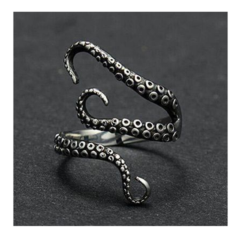 Skanto | Svart Retro Justerbar Gothic Slangering