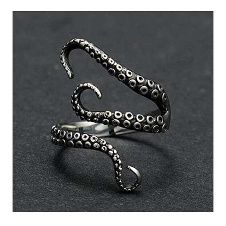 Skanto | Svart Retro Justerbar Gothic Slangering