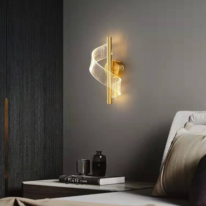 Skanto | Luksus Glass Vegglampe med Lysestake
