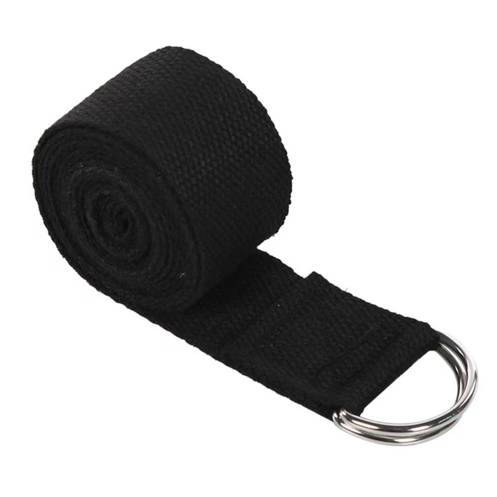 Skanto | Premium bomull yoga stropp med justerbar D-ring spenne for stretching og pilates