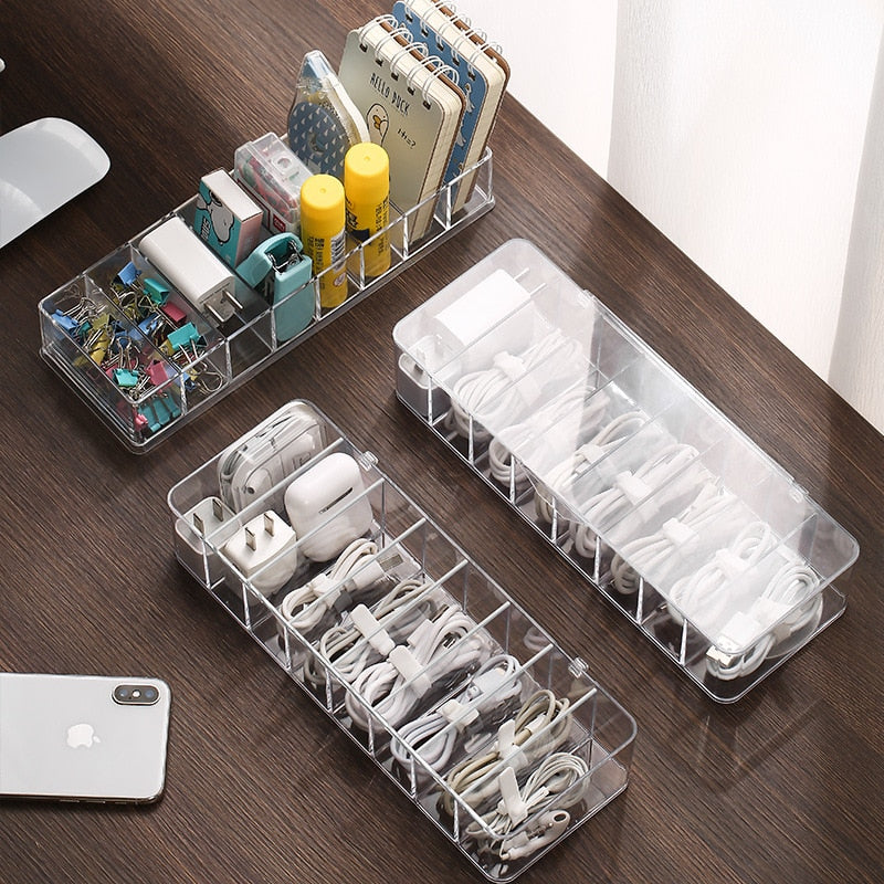 Transparent Kabel Organizer Boks | Skanto