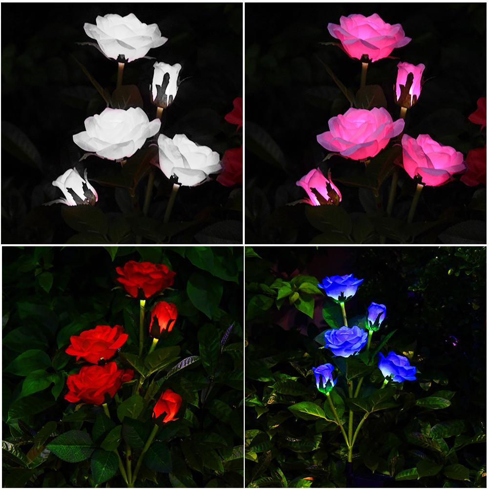 LED Solcelle Rose Dekorativ Lys | Skanto