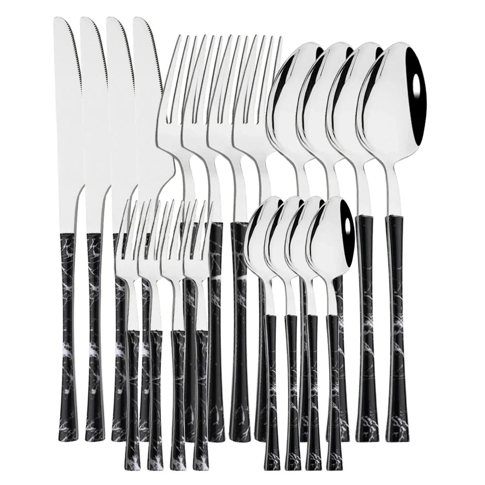 Skanto | RusticDining | Rustfritt Stål Bestikk med Treskaft