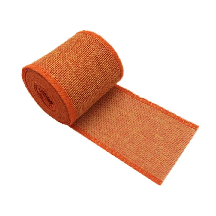 Skanto | 3M Rustikk Jutebånd – 60mm Bredt Gavebånd for DIY, Jul & Bryllup