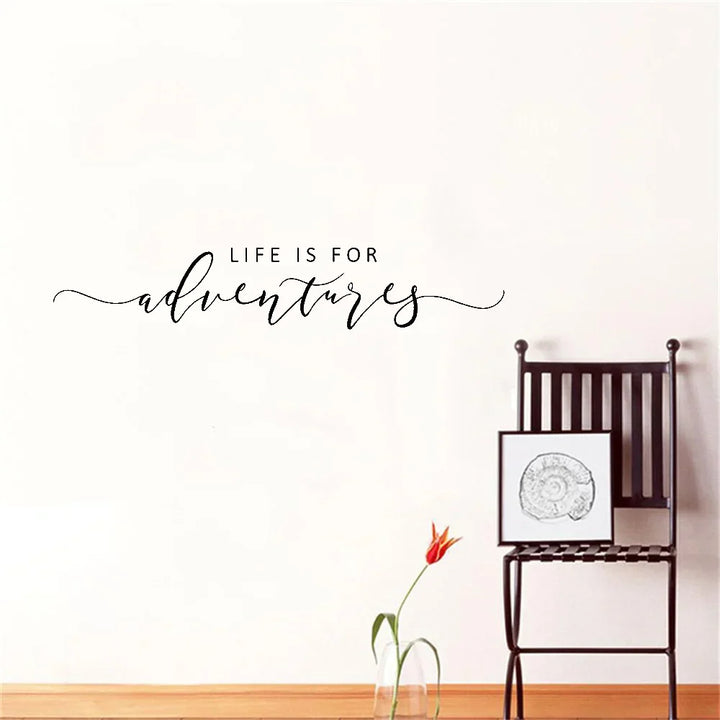 Eventyr Sitater Veggklistremerke Avtagbar PVC Vinyl Veggdekal Daglig Mantra Dekorasjon Inspirerende Kreativ DIY Hjemmedekor For Stue Soverom Studie | Skanto