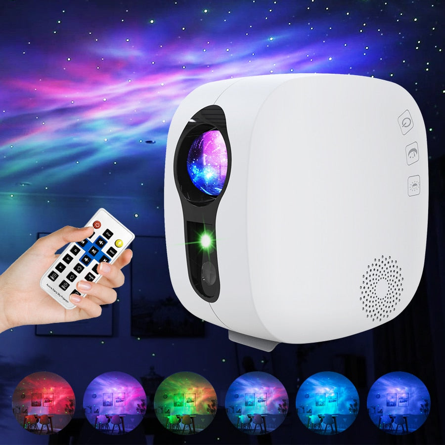 Galaxy Glow Roterende Stjernesky Projektor | Skanto