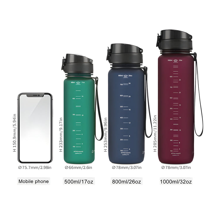 Skanto | HydraShake | Sport Shaker Flaske - BPA-fri og lekkasjesikker