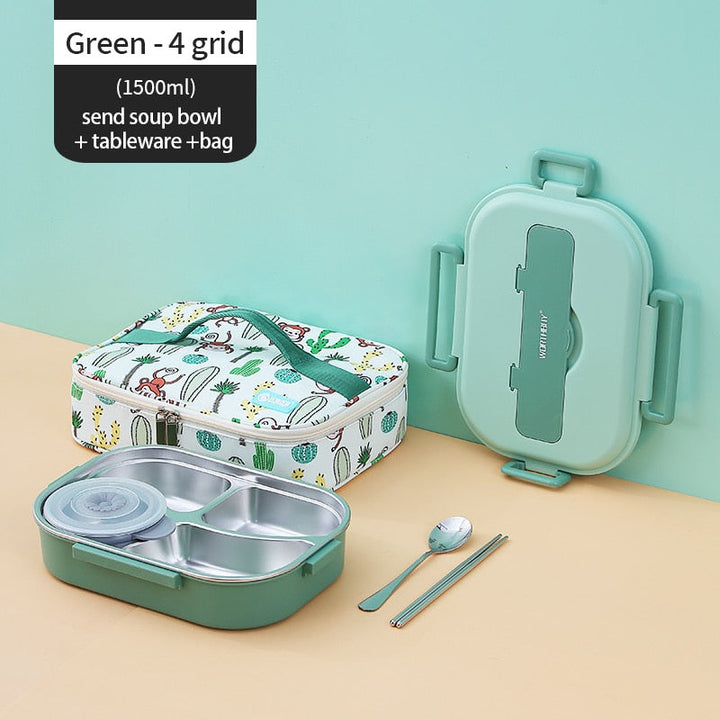 Rustfritt Stål Multi Rom Kids Matboks | Skanto