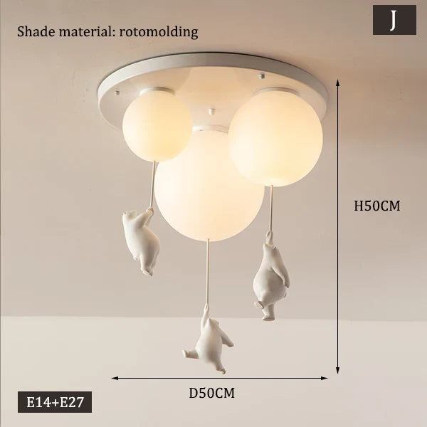 Hengende Bjørn Ballonger Lampe | Skanto
