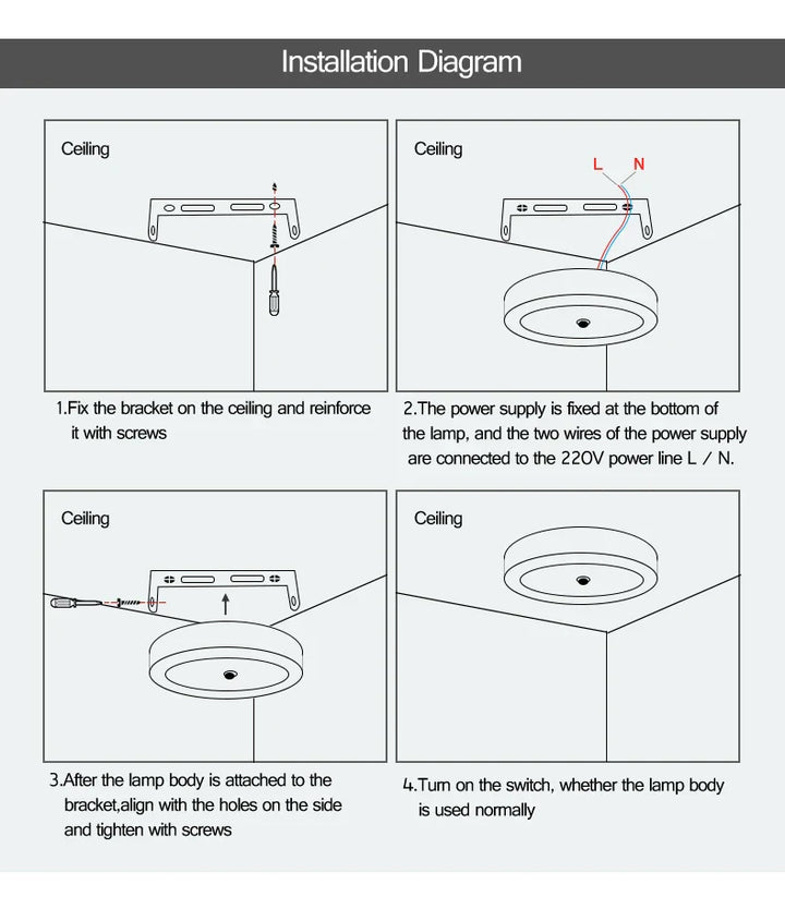 Skanto | Bevegelsessensor LED Taklamper – Smart Belysning for Hjemmet