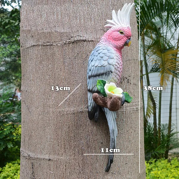 Skanto | Tropisk Vibe Papegøye Tre Dekor