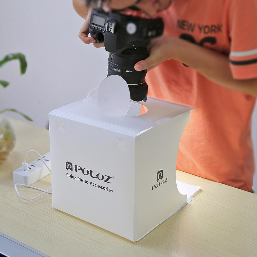 Skanto | Mini Photo Studio "LumiCube" med LED-belysning og 6 bakgrunner