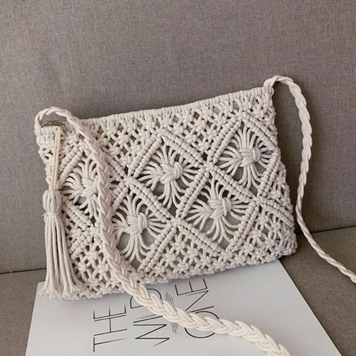 Skanto | Vevd skulderveske for kvinner – Sommer Boho stil