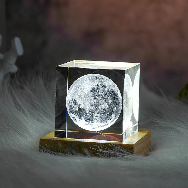 3D Krystall Torg Moon Nattlys | Skanto