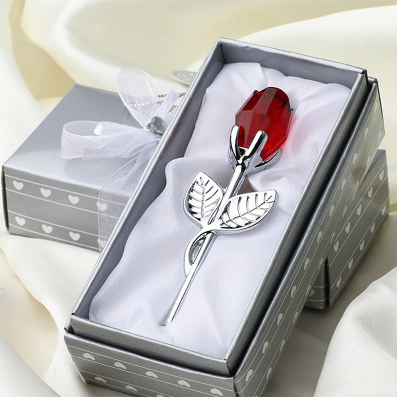 Luksuriøs Kristallrose i Geschenkbox – Valentinstagsgeschenk für Sie