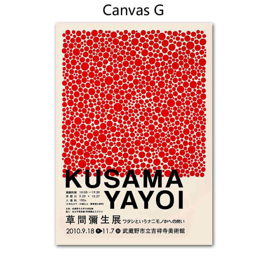 Yayoi Kusama Abstrakt Premium-plakat