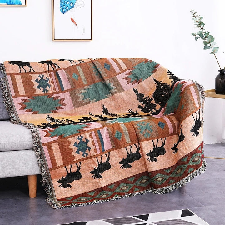 Vintage Kürbis Sofa trekk Skantoanket | Skanto