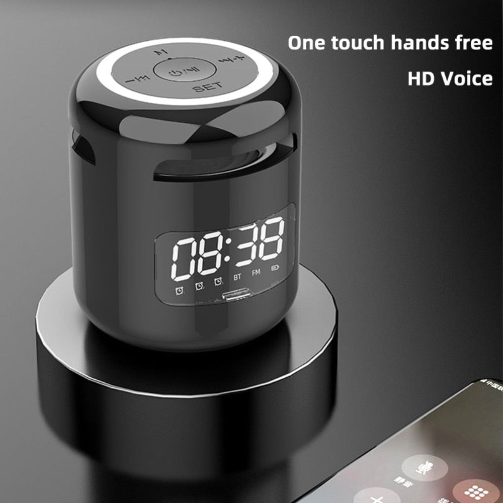 Skanto | Bluetooth Høyttaler med FM Radio Vekkerklokke
