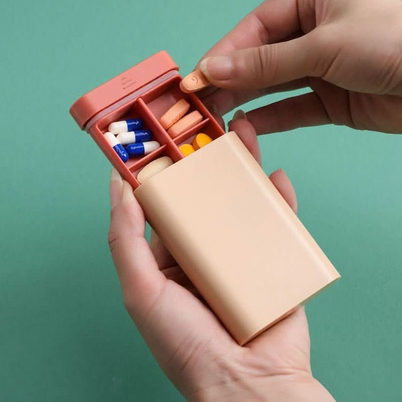 Skanto | Kompakt kosttilskuddboks for vitaminer og medisiner med stil
