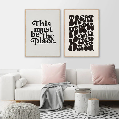 Inspirerende sitater veggkunst fine art lerretsutskrifter svart hvit plakat bokstaver og sitater bilder for stue soverom nordisk hjemmeinnredning | Skanto