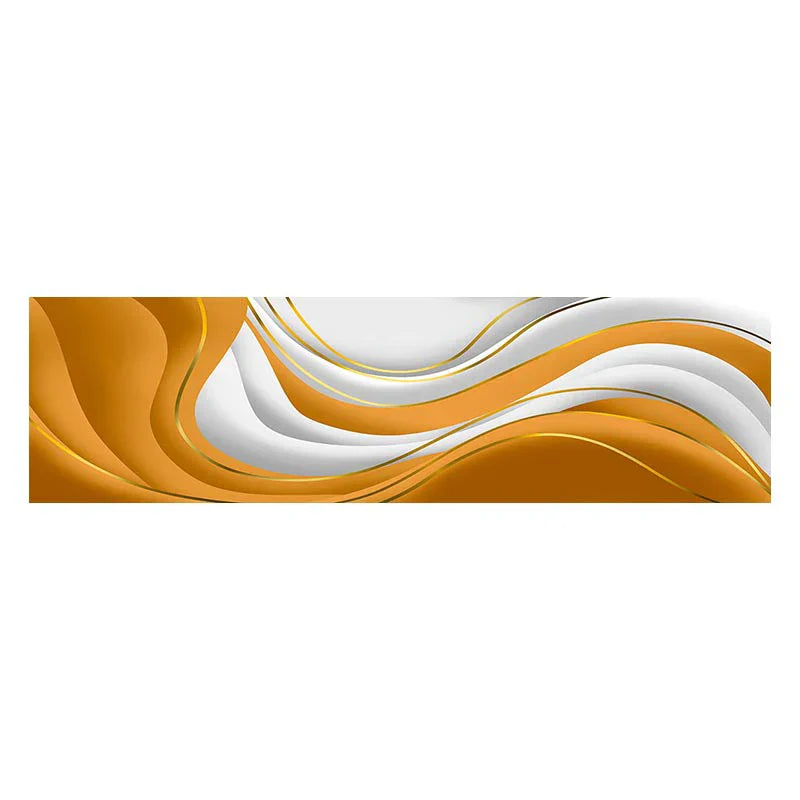 Moderne Abstrakt Grønn Grå Gull Flytende Bånd Veggkunst Fine Art Lærretutskrifter Høy Format Bilder For Stue Foyer Trapp Wall Decor | Skanto