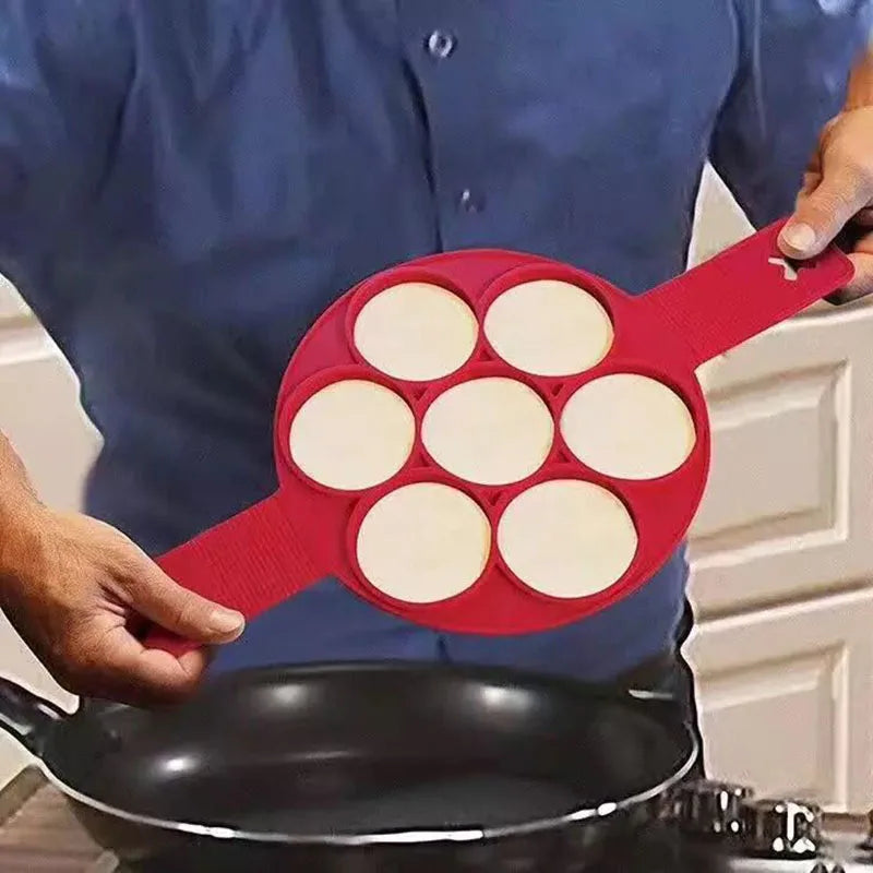 Skanto | 2-i-1 Silikon Pancake Mold – Enkel og Morsom Frokostlager