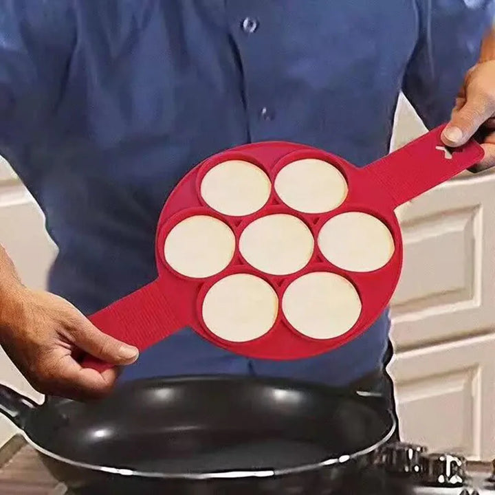 Skanto | 2-i-1 Silikon Pancake Mold – Enkel og Morsom Frokostlager
