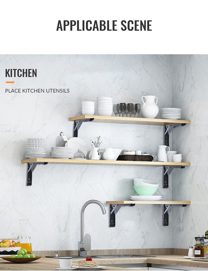 Skanto | Veggmontert Foldbare Hylleorganisator Brakett
