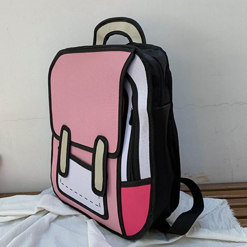 Skanto | Kreativ 2D Unisex Tegneserie Ryggsekk
