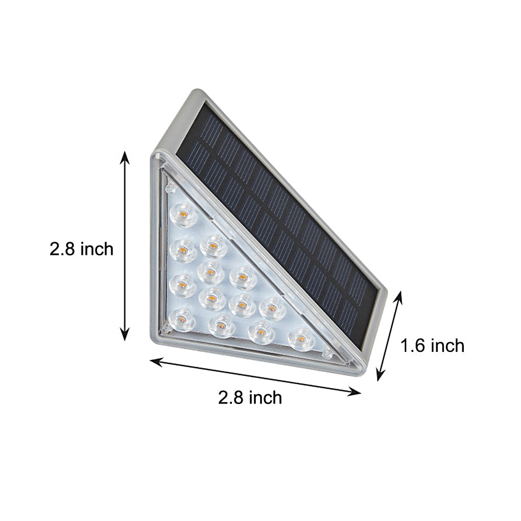 Trekantet Intelligent Vanntett LED Solutend Step Lighting | Skanto