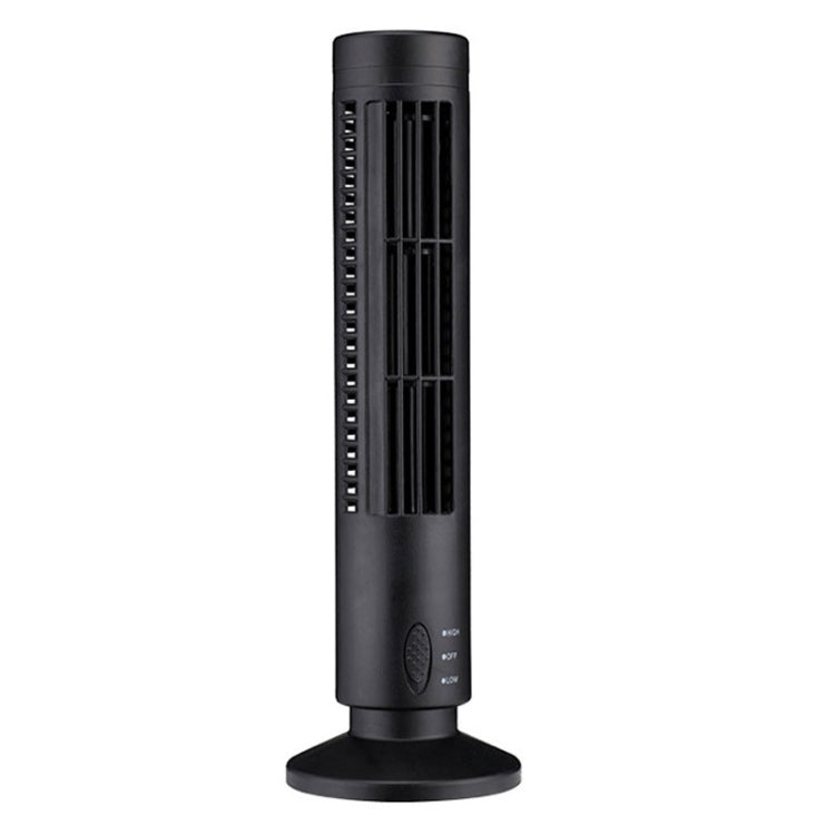 Tower Type USB Elektrisk Vifte Bladless Klimaanlegg Vifte (Svart) | Skanto