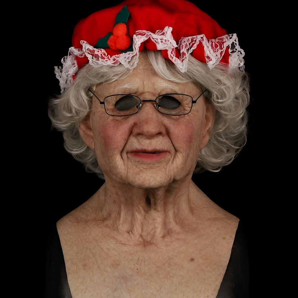 Realistisk Gammel Mann Maske – Halloween og Cosplay Lateks Maske med Bevegelig Mun | Skanto