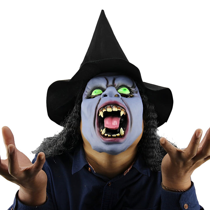 Realistisk Gammel Mann Maske – Halloween og Cosplay Lateks Maske med Bevegelig Mun | Skanto