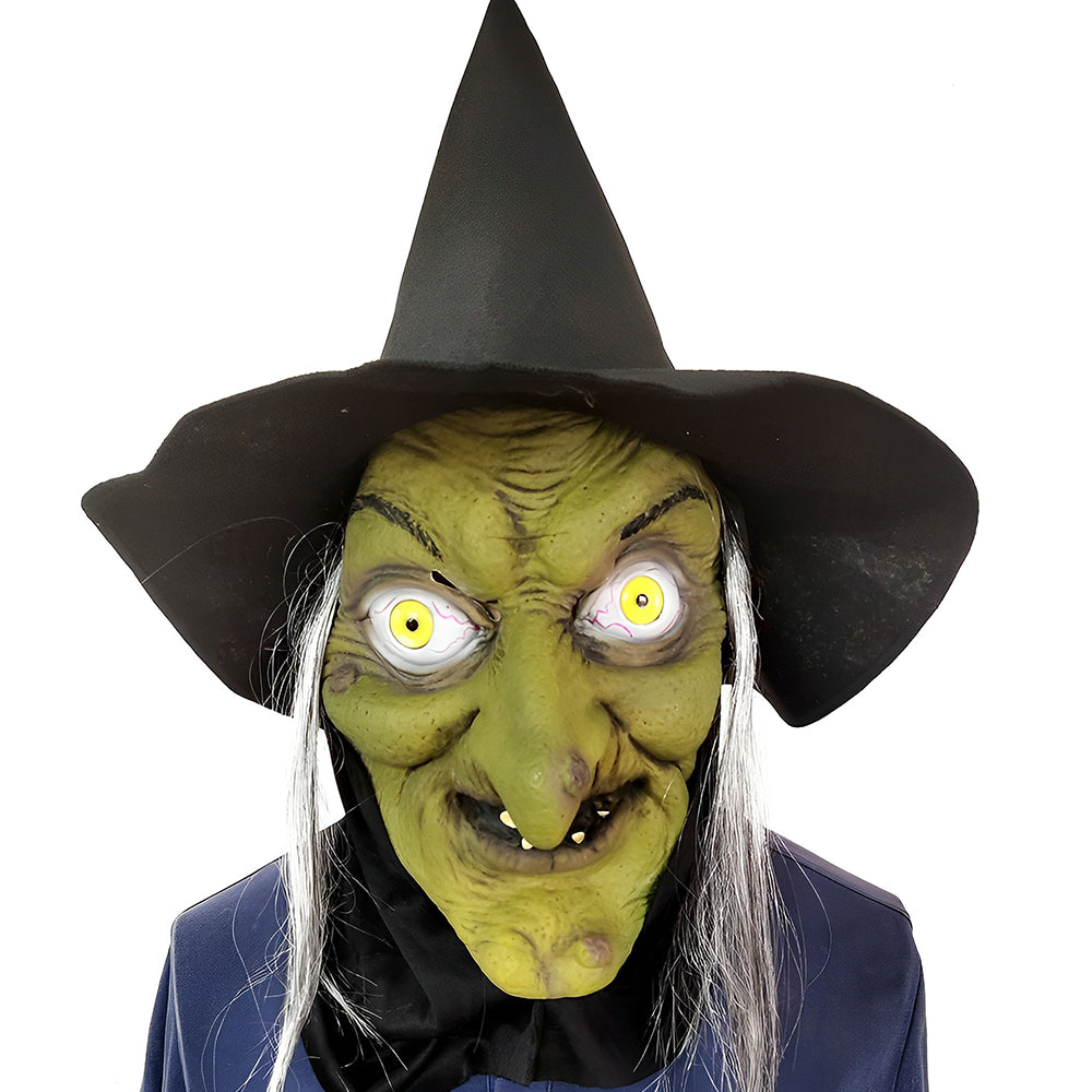 Realistisk Gammel Mann Maske – Halloween og Cosplay Lateks Maske med Bevegelig Mun | Skanto