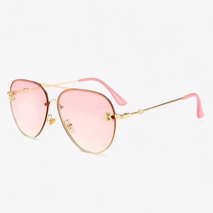 Vintage Pilot Solbriller med Bie Detalj – Halcyon | Skanto