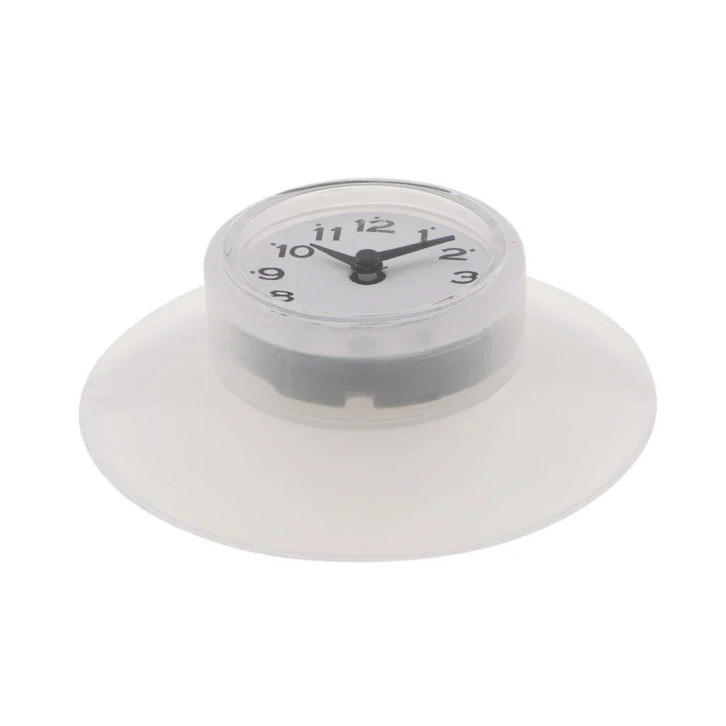 WaterProofClock – Kompakt Sugekopp Klokke for Bad Skanto