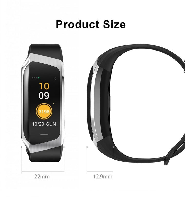 Skanto | Fitband Smartwatch vanntett blodtrykk oksygen hjertefrekvensmonitor sportarmbånd