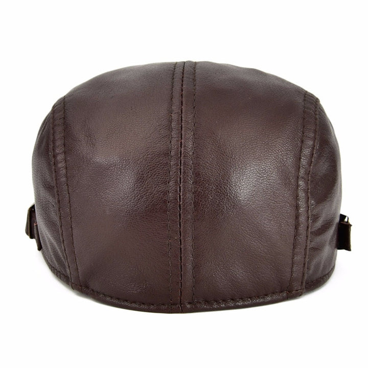 Skanto | Tidlløs Newsboy Retro Skinn Flatt Caps